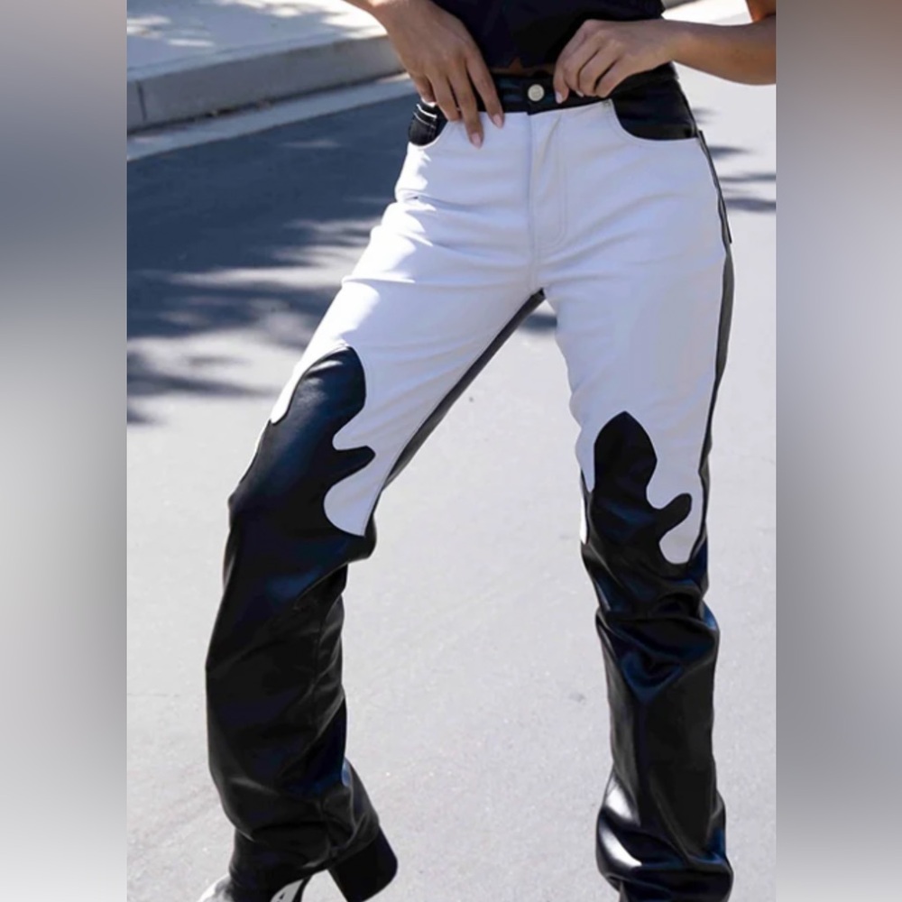 Revice black and white “rocker jeans/ gone platinum”